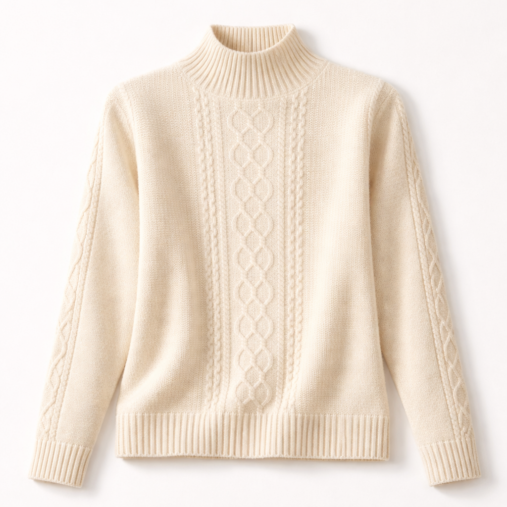 Amélie Cashmere Cable Knit Sweater