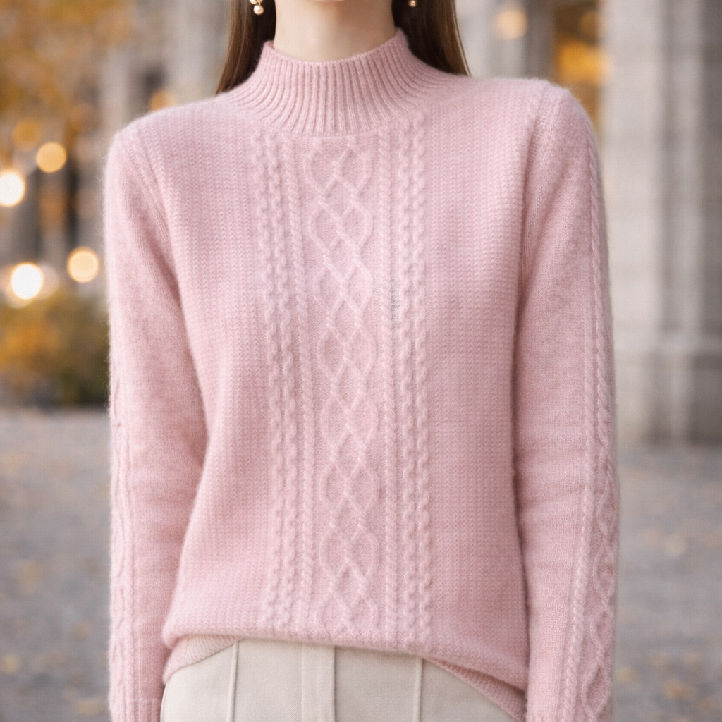 Amélie Cashmere Cable Knit Sweater