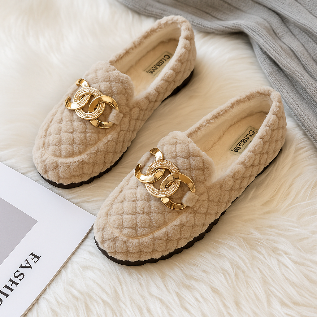 Alessia Quilted Plush Loafers