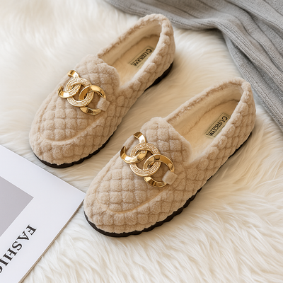 Alessia Quilted Plush Loafers