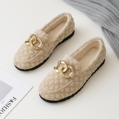 Alessia Quilted Plush Loafers