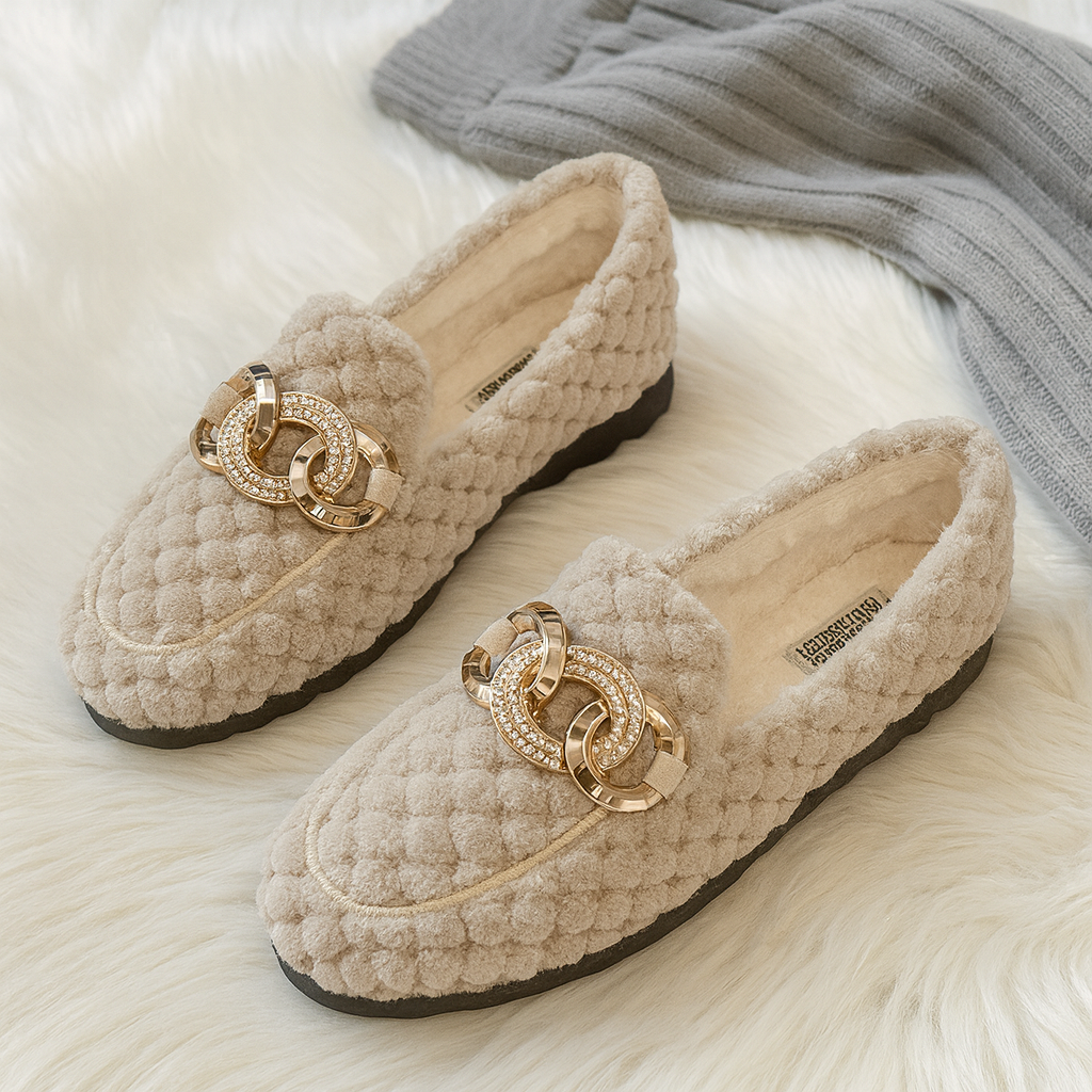 Alessia Quilted Plush Loafers