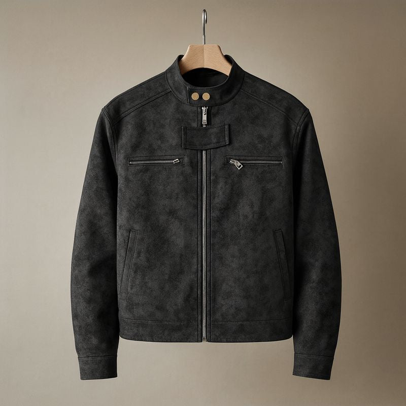 Marco Retro Leather Biker Jacket