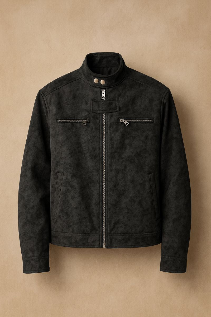 Marco Retro Leather Biker Jacket