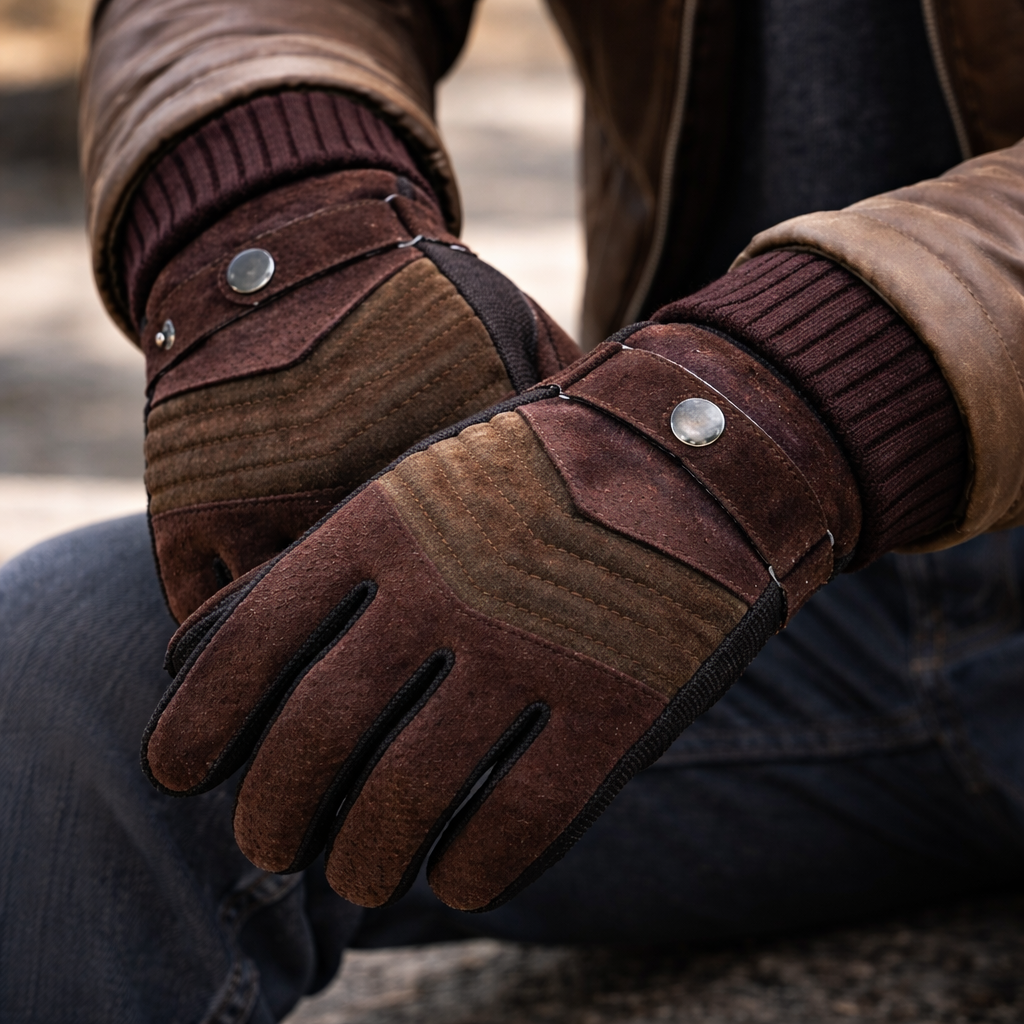 Leather Insulated Touch Gloves