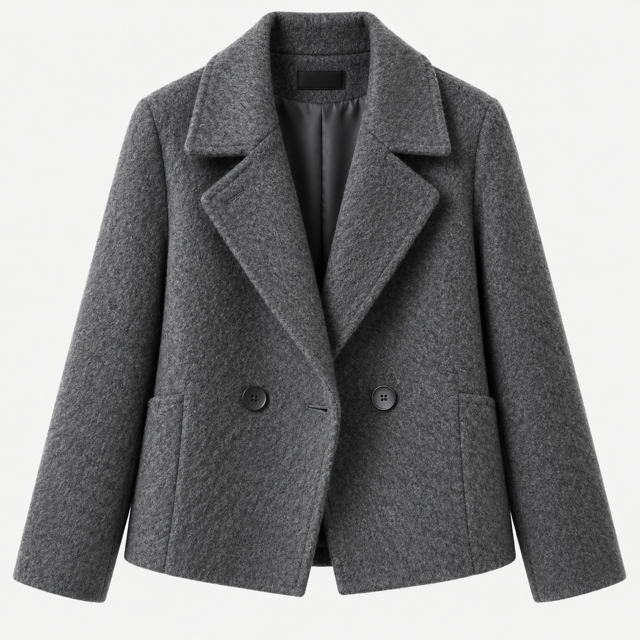 The Elara Short Wool Coat