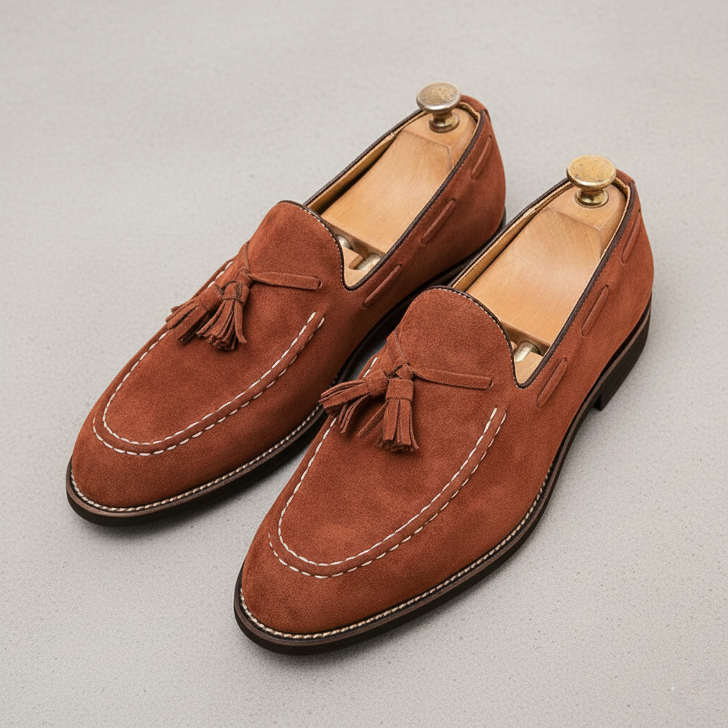 Harrington Suede Tassel Loafers