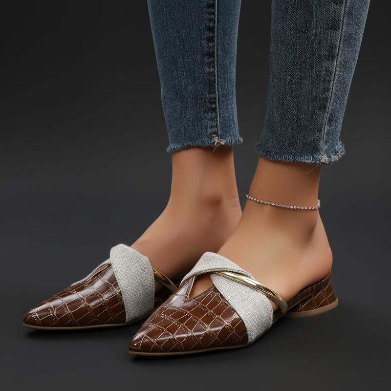 Valeria Croc Mule