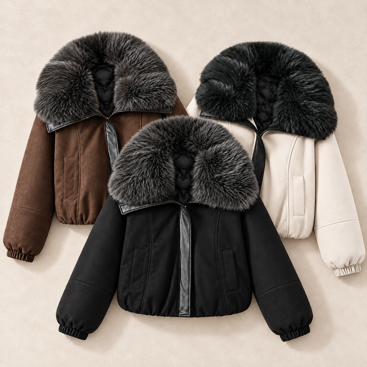 Ember Warm Padded Suede Jacket