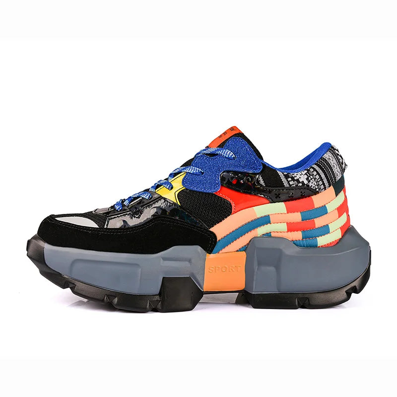 DOPAMINE WAVE - Chunky Rainbow Sneakers