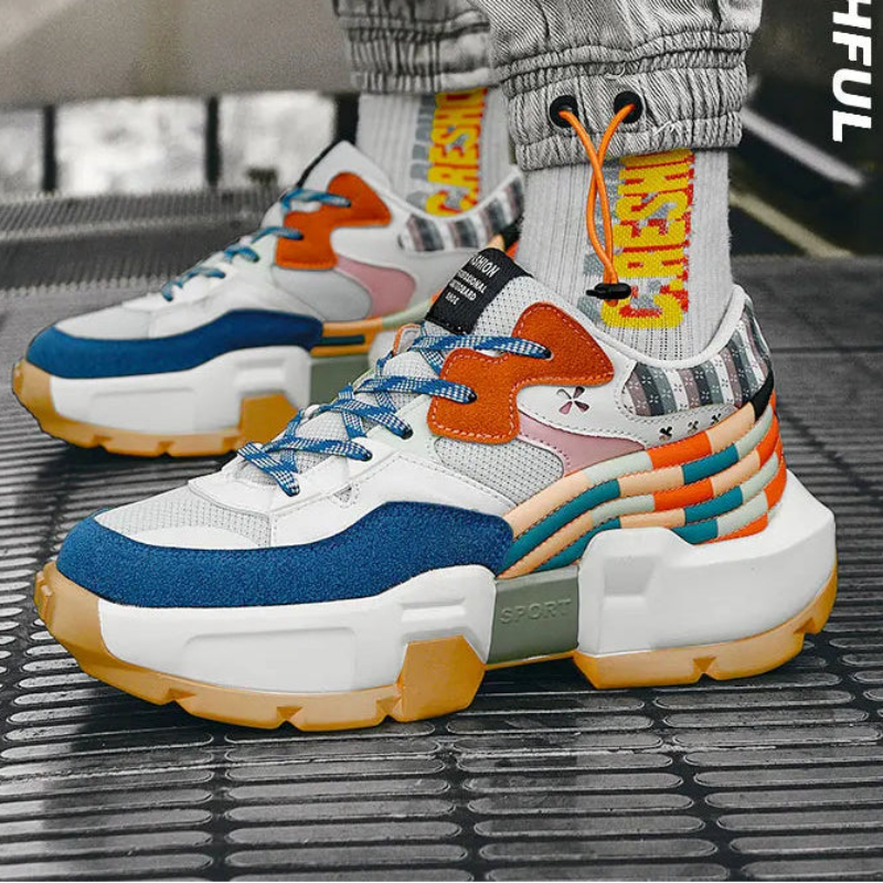 DOPAMINE WAVE - Chunky Rainbow Sneakers