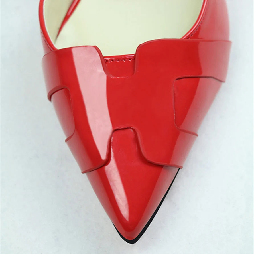 Monroe Patent Stiletto Pumps