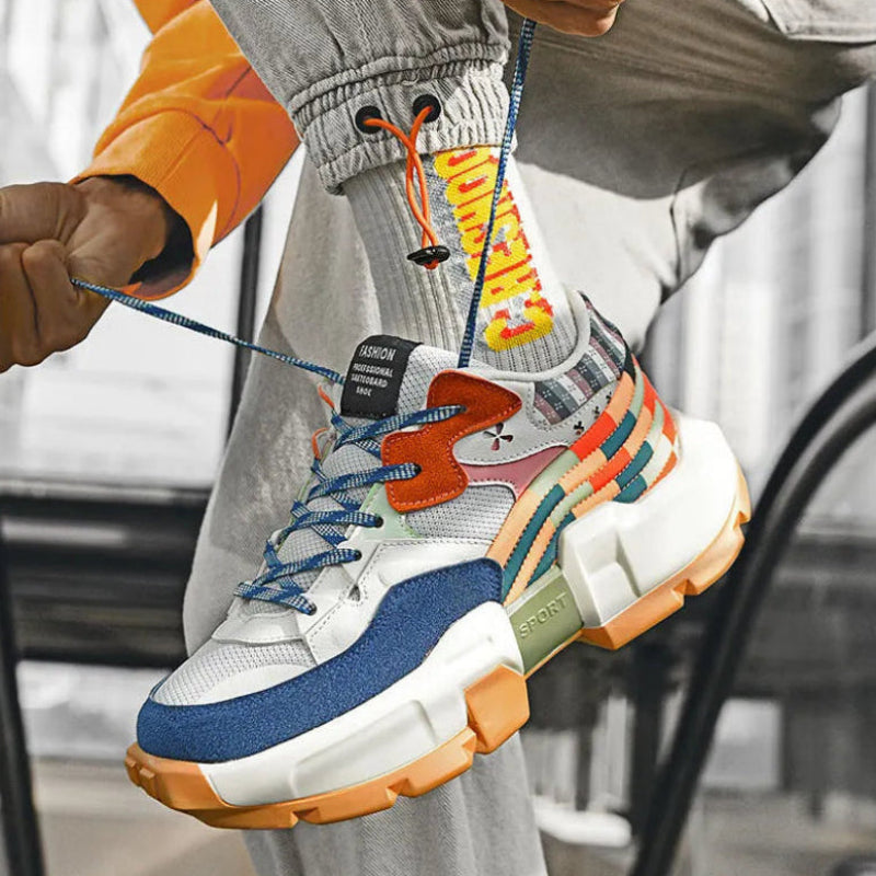 DOPAMINE WAVE - Chunky Rainbow Sneakers