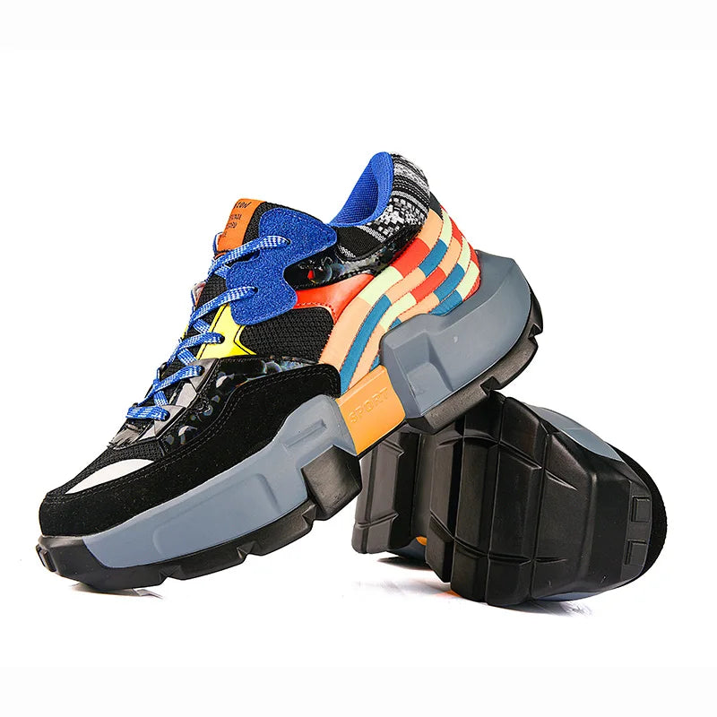 DOPAMINE WAVE - Chunky Rainbow Sneakers