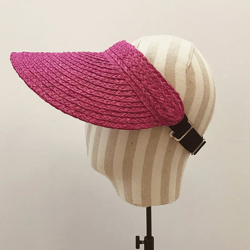 Solara Straw Visor Hat