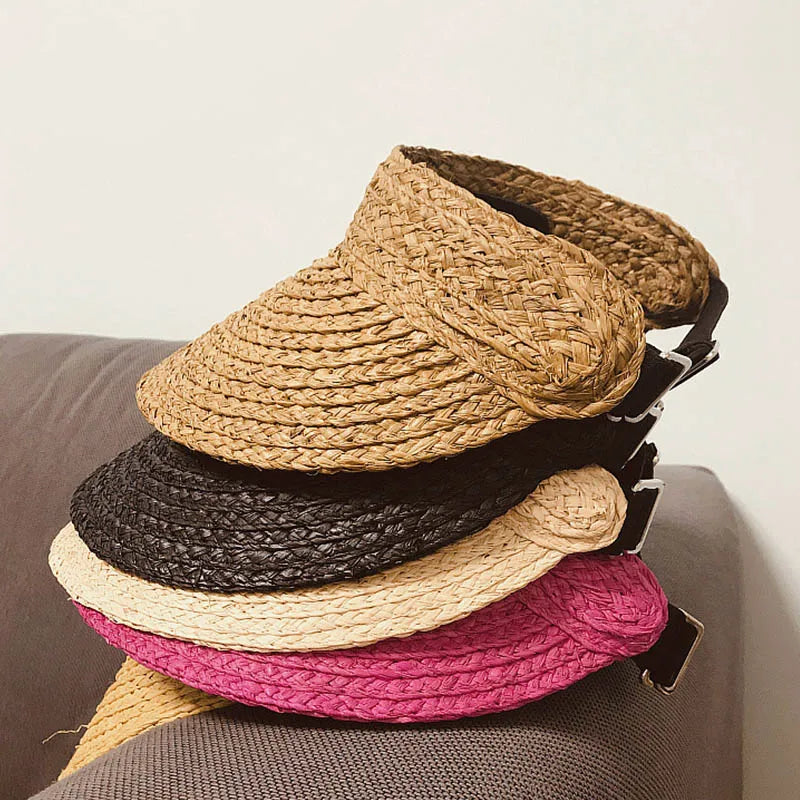 Solara Straw Visor Hat
