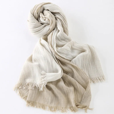 Brand Winter Men's Scarf Fashion Plaid Striped Tassel Shawls and Wrap Bufandas Cachecol Cotton Linen Wrinkled Scarves for Men