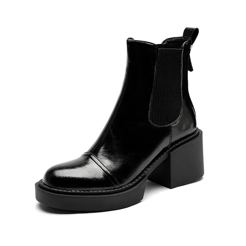 Valerie  Leather Ankle Boots