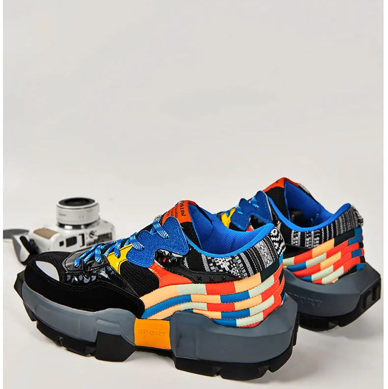 DOPAMINE WAVE - Chunky Rainbow Sneakers