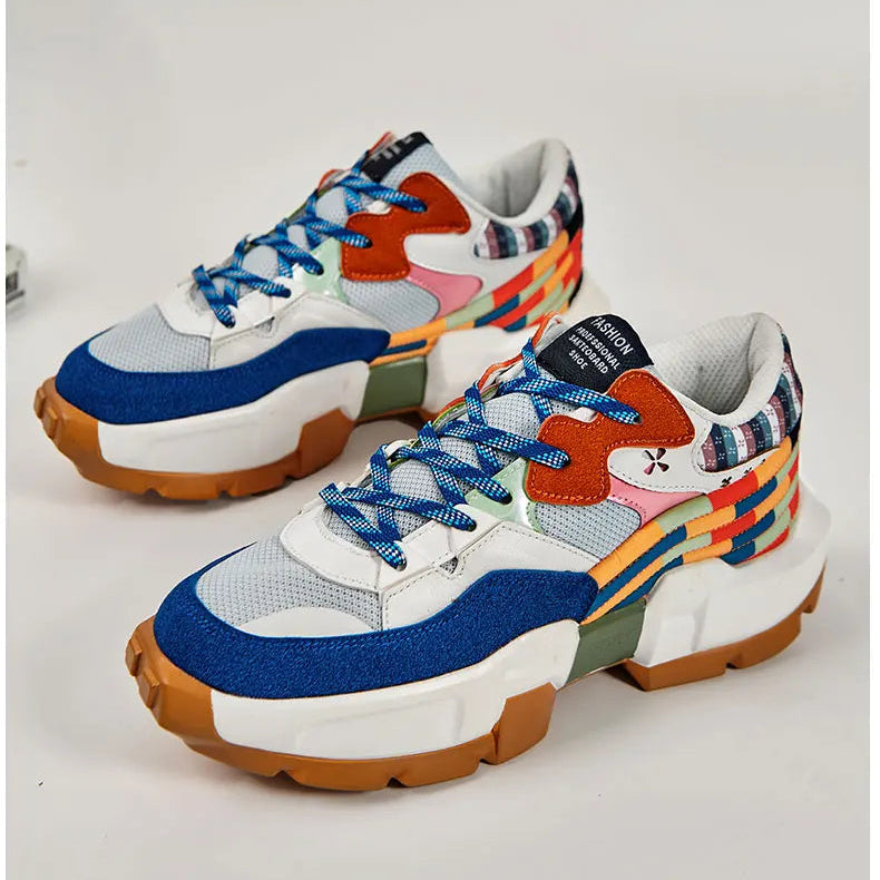 DOPAMINE WAVE - Chunky Rainbow Sneakers