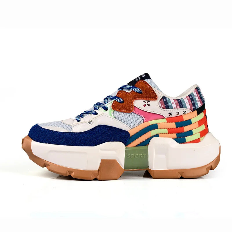 DOPAMINE WAVE - Chunky Rainbow Sneakers