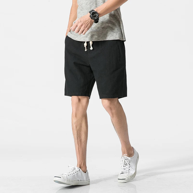 Eli Flax Linen Shorts – Men's Breathable Everyday Fit
