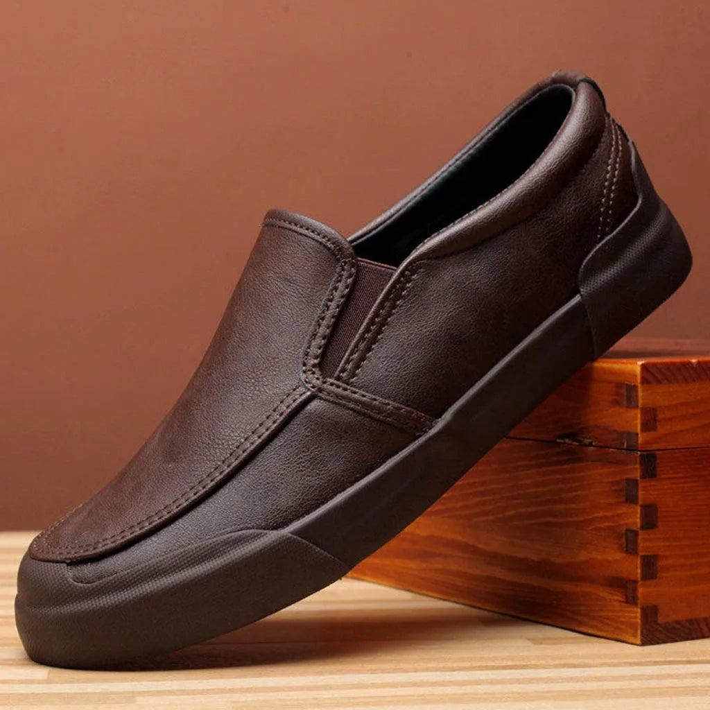 Marco Leather Loafers - Men’s Waterproof Daily Slip-Ons