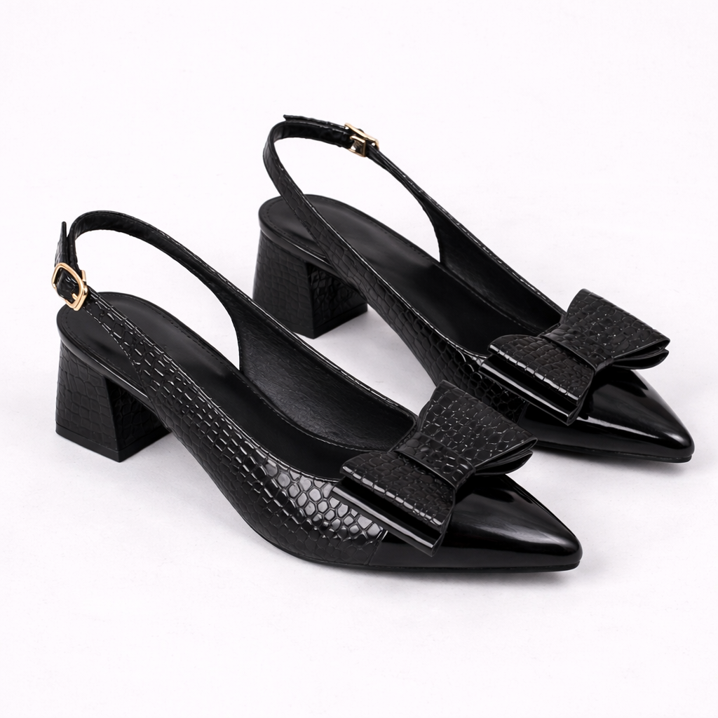 Lucia Leather Heel Sandals