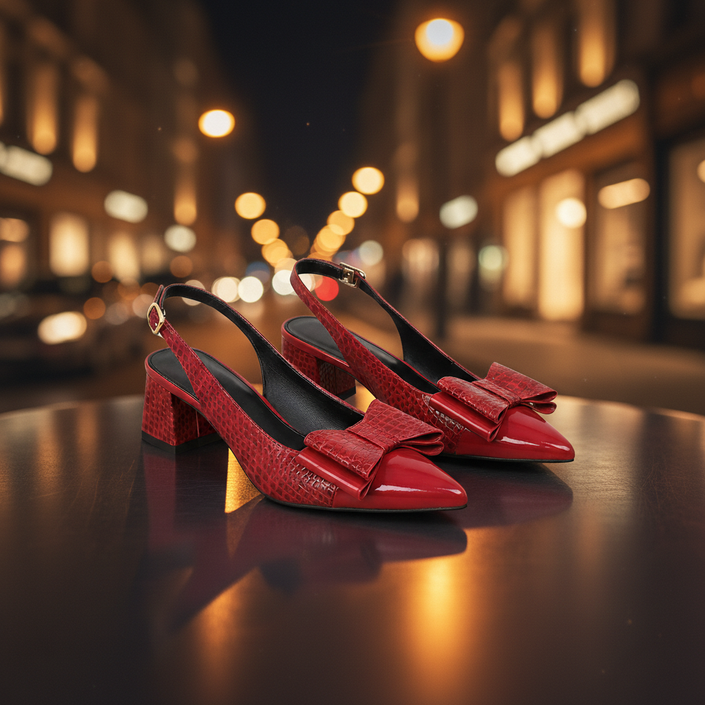 Lucia Leather Heel Sandals