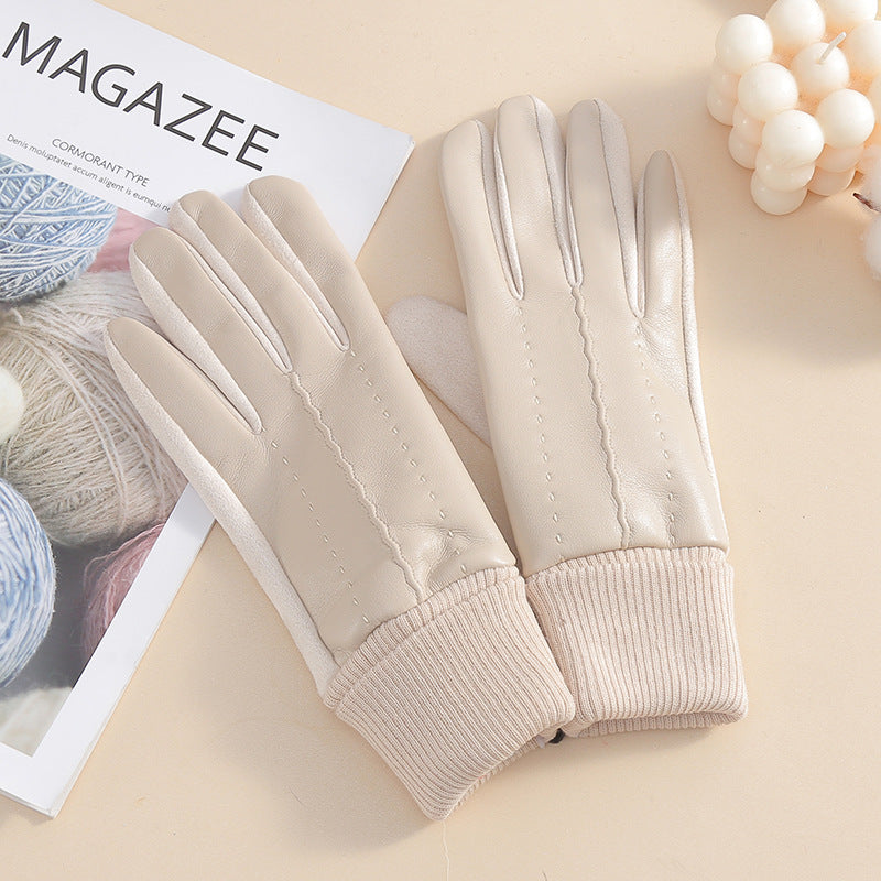 Lambskin Fleece-Lined Gloves