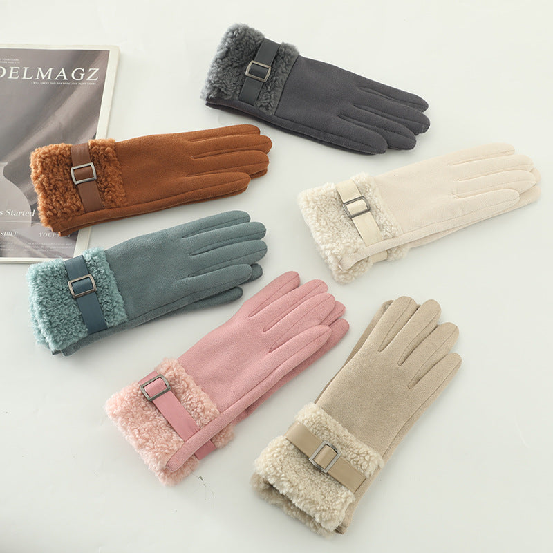 Orsay Suede Buckle Gloves