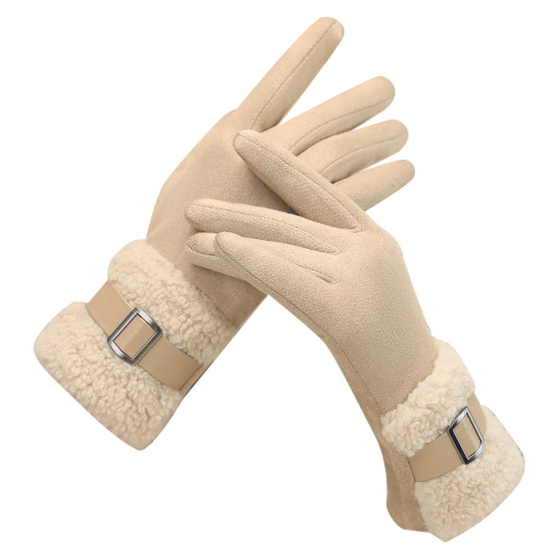 Orsay Suede Buckle Gloves