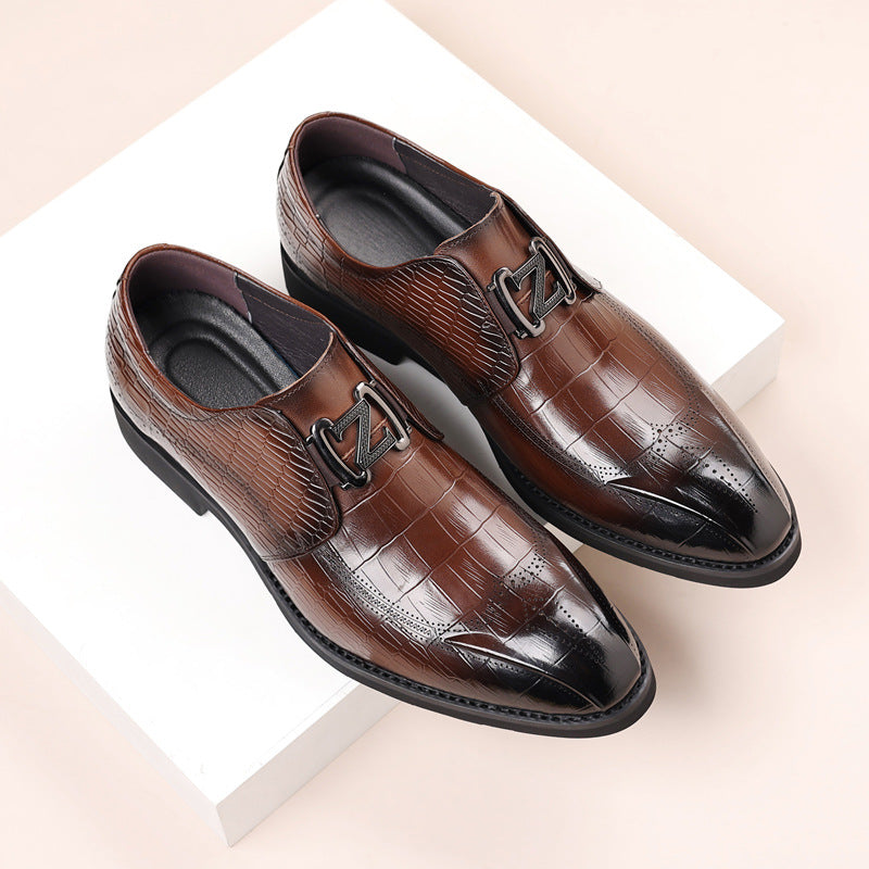 Alessio Full Grain Leather Dress Shoes