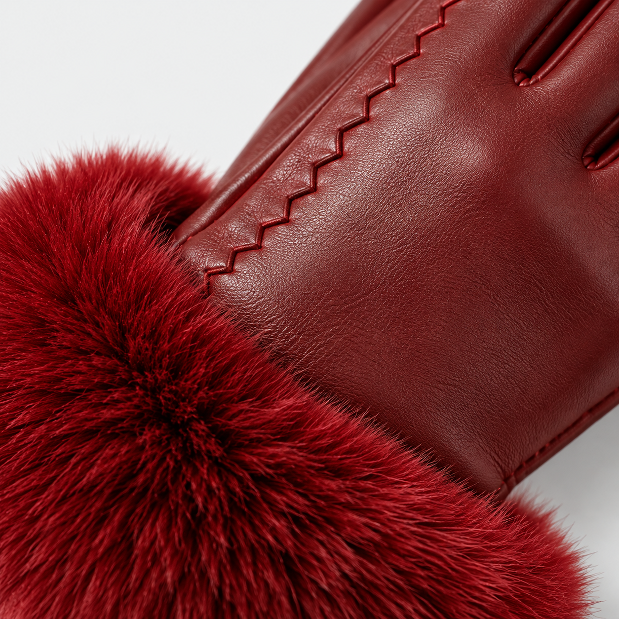 The Alessia Fur Cuff Gloves