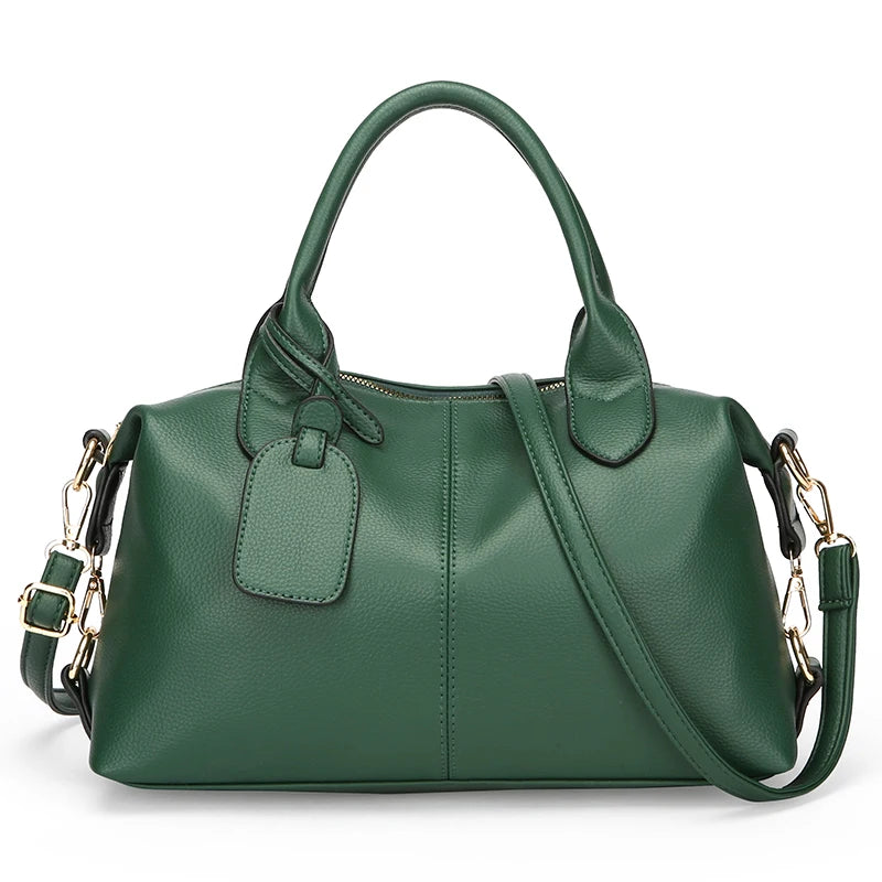 Mia Soft Leather Shoulder Bag