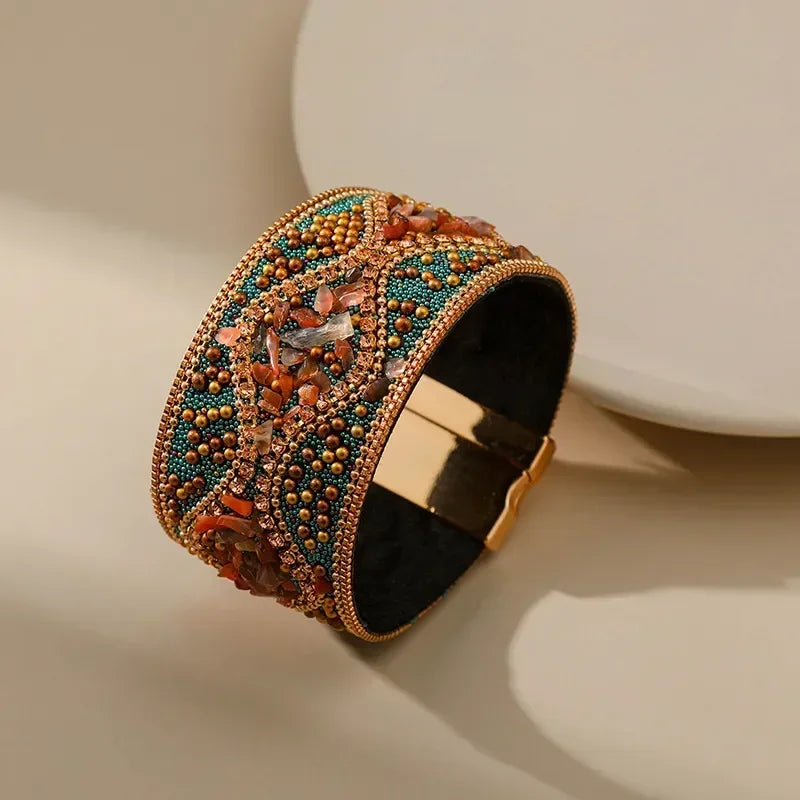Mara Beaded Cuff Bracelet