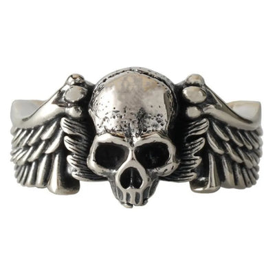 Jett Wings Skull Ring