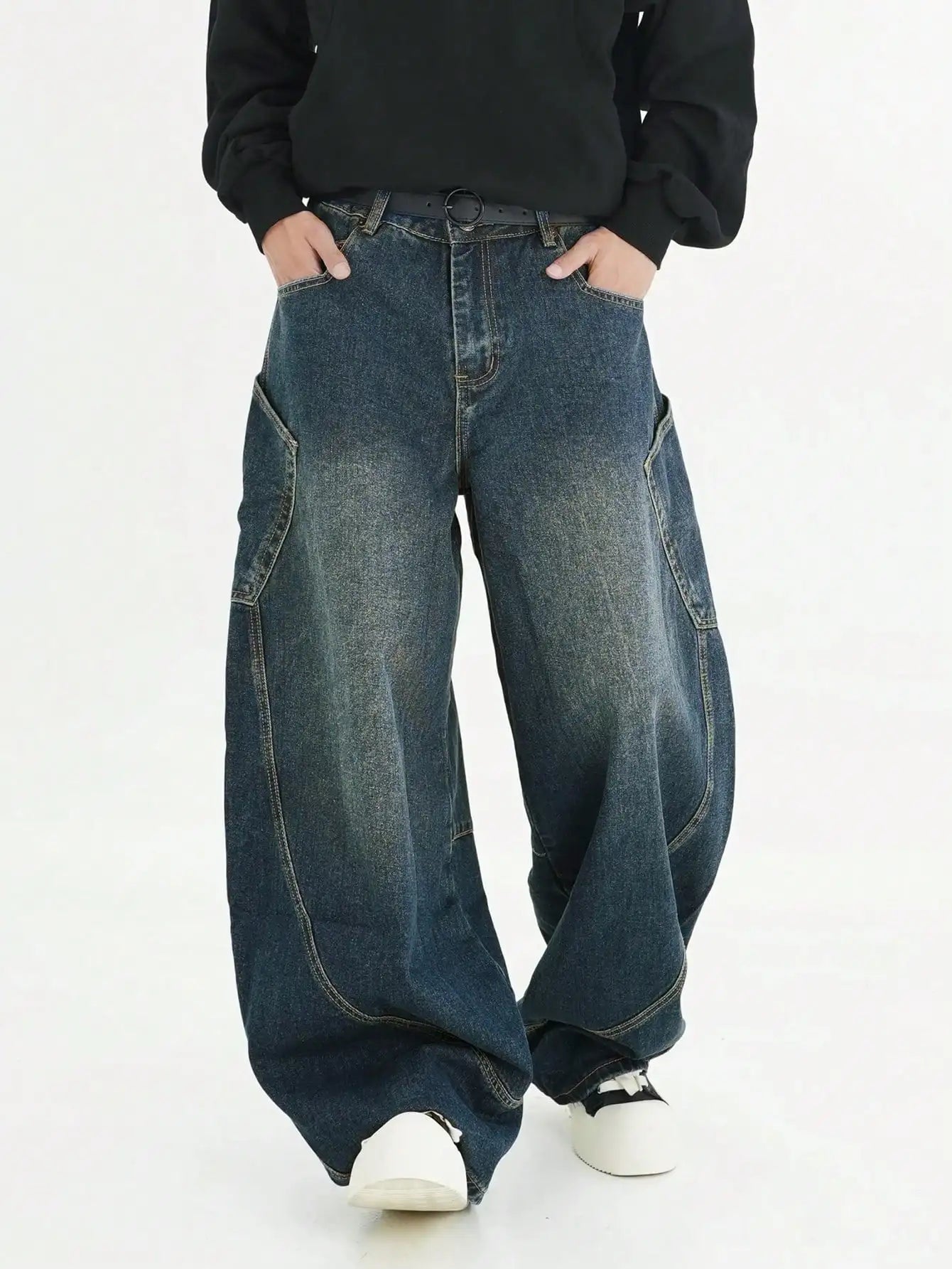 Jace Utility Pocket Baggy Jeans