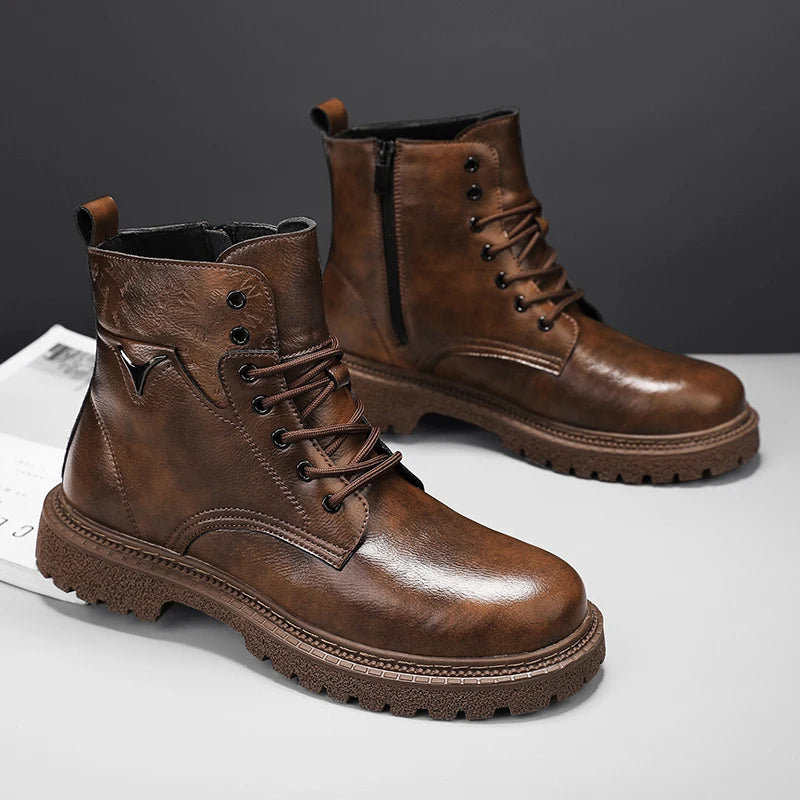 Marco Leather Ankle Boots