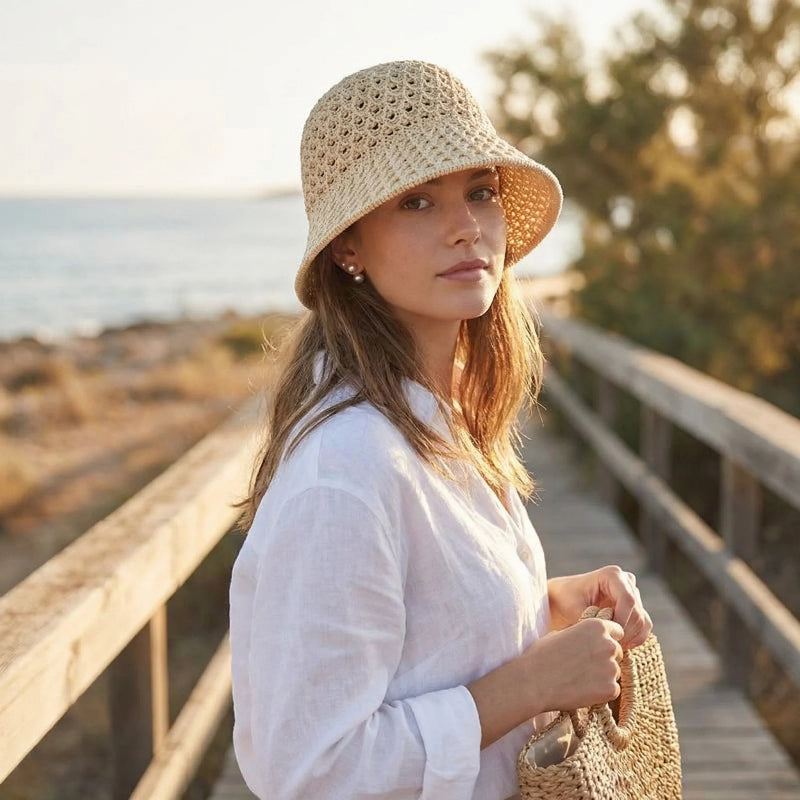 Solara Crochet Bucket Hat