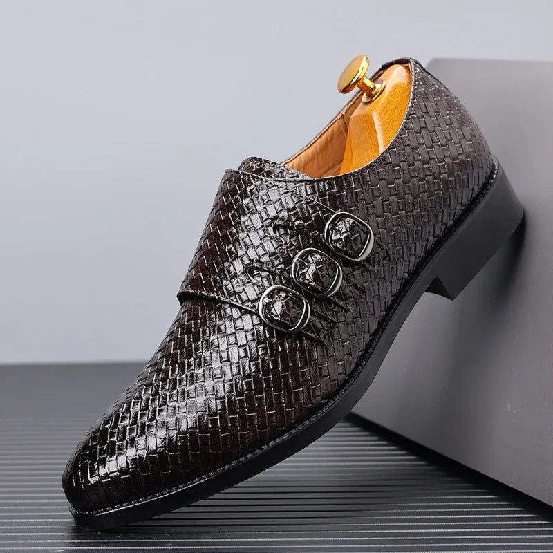 Giuliano Woven Leather Oxford Shoe