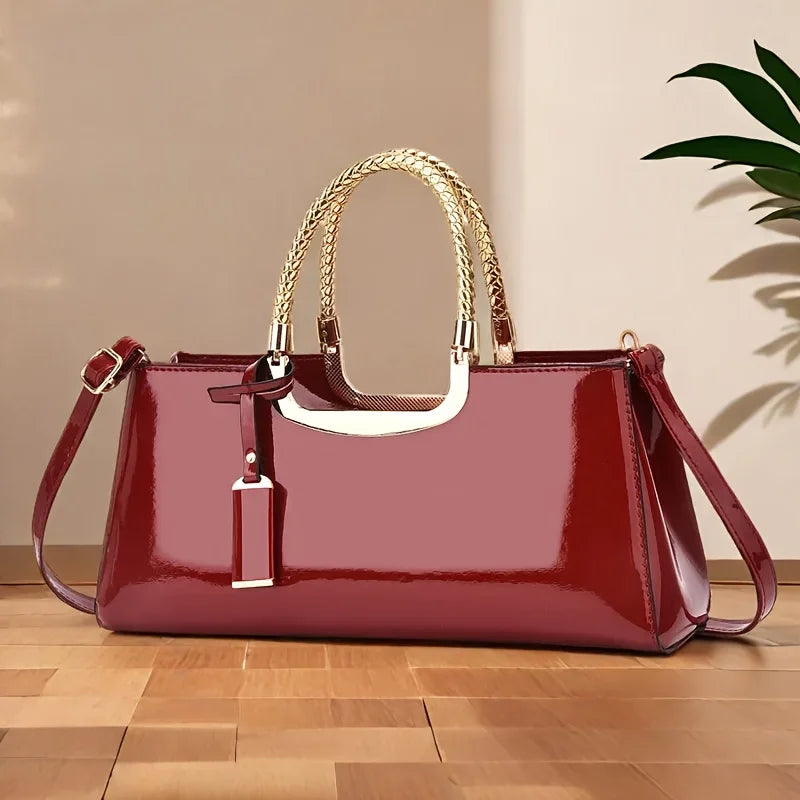 Madison Patent Leather Handbag