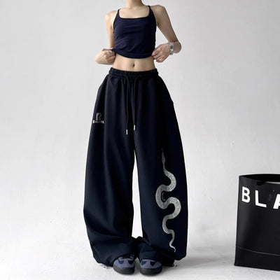 Raven Rhinestone Pants