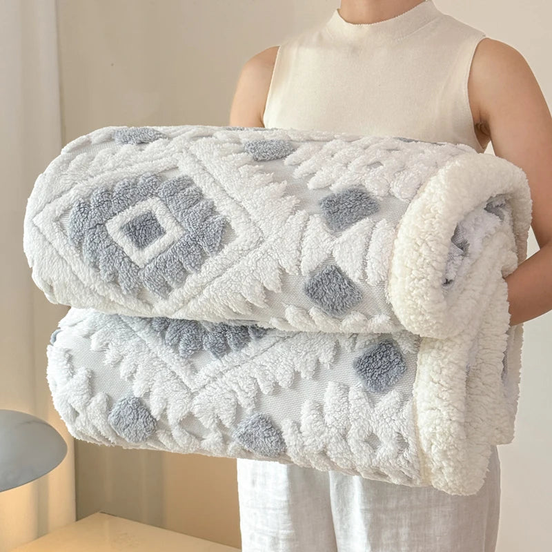 Elena Nordic Textured Blanket
