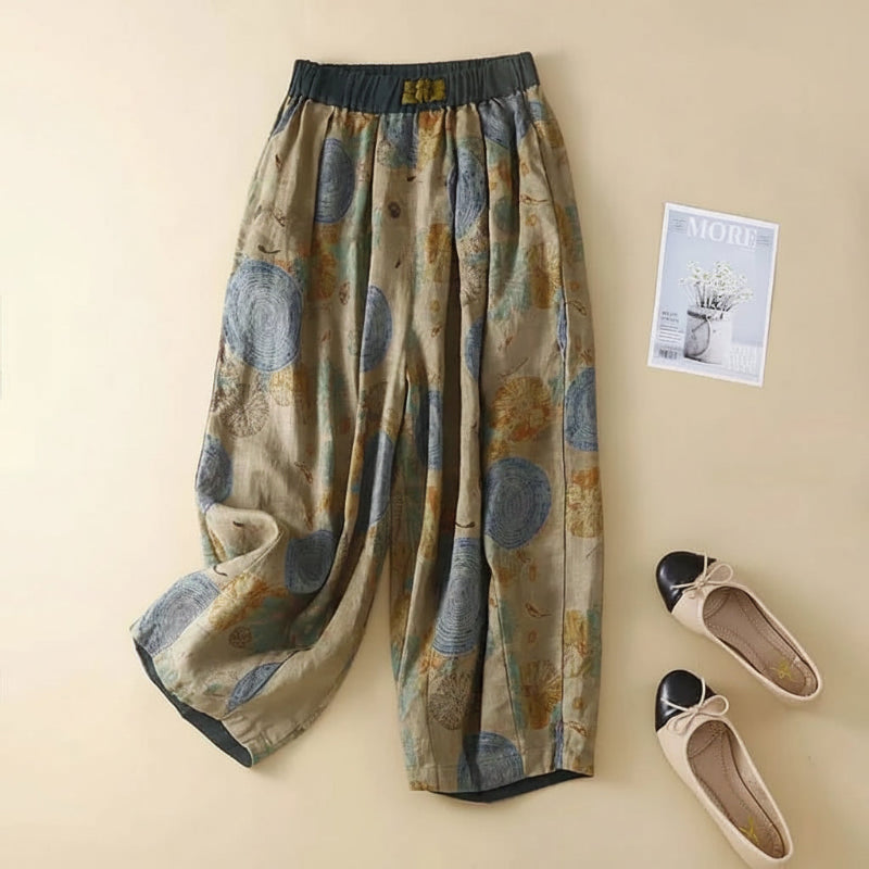 Bianca Floral Linen Bloomers