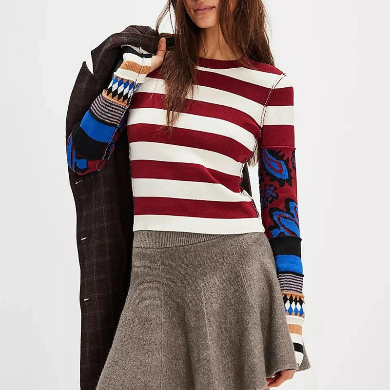 Siena Stripe Knit Top