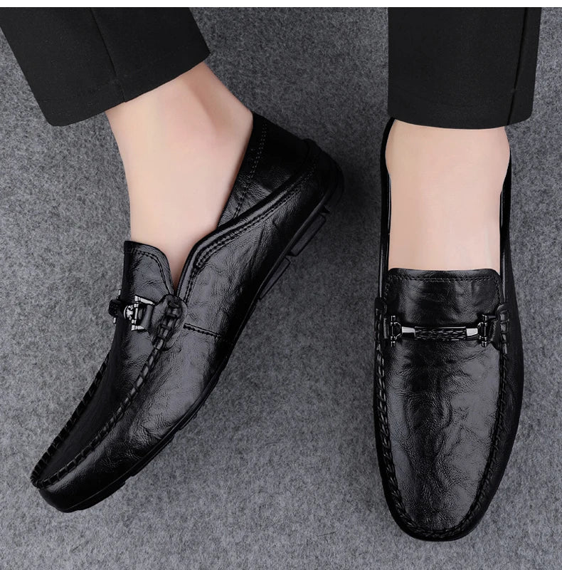 Eli Breathable Leather Loafers