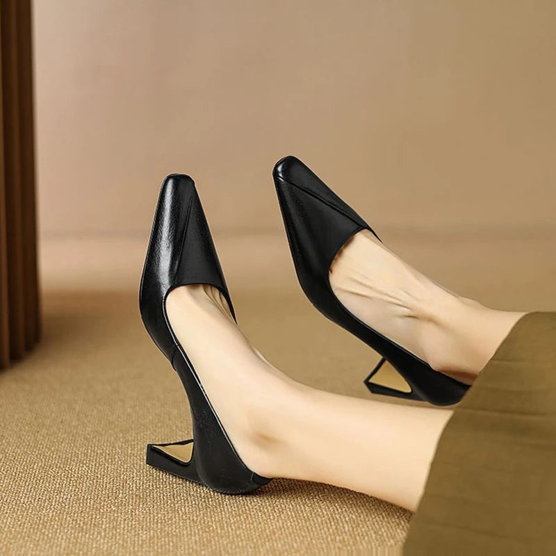 Harper Genuine Leather Pumps