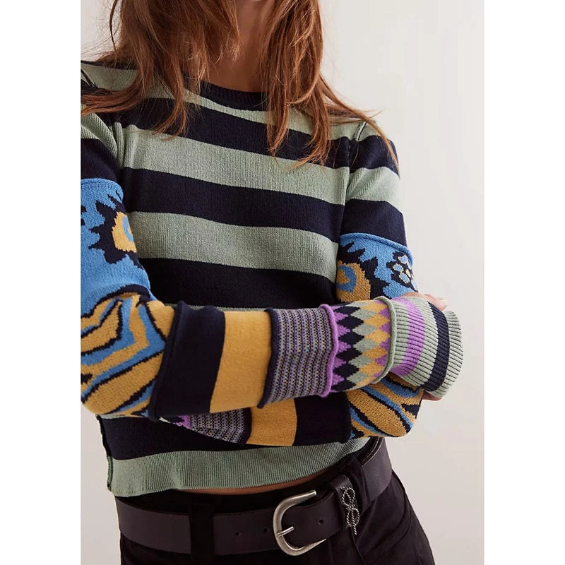 Siena Stripe Knit Top