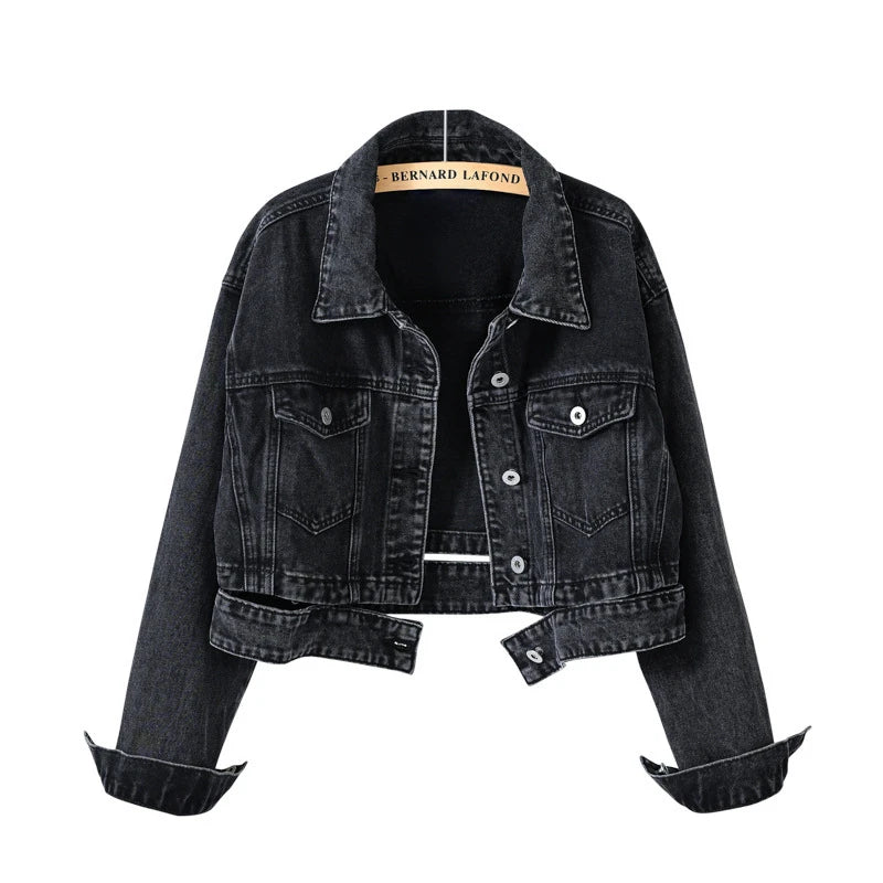 Riley Cropped Denim Jacket – Limited Edition Layer